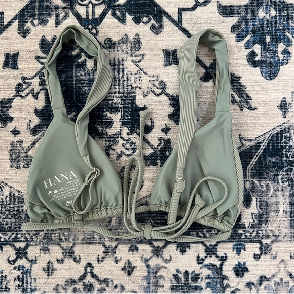 NWOT Hana X Swimwear Ribbed Triangle Top - S - Picture 3 of 3